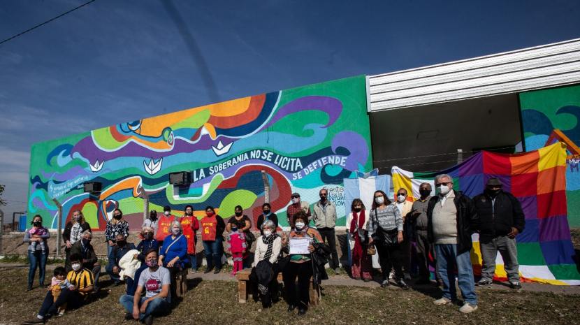 Los Pibes de Malvinas, en un mural de Valle Viejo